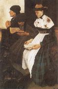 Wilhelm Leibl The Women in Church oil on canvas